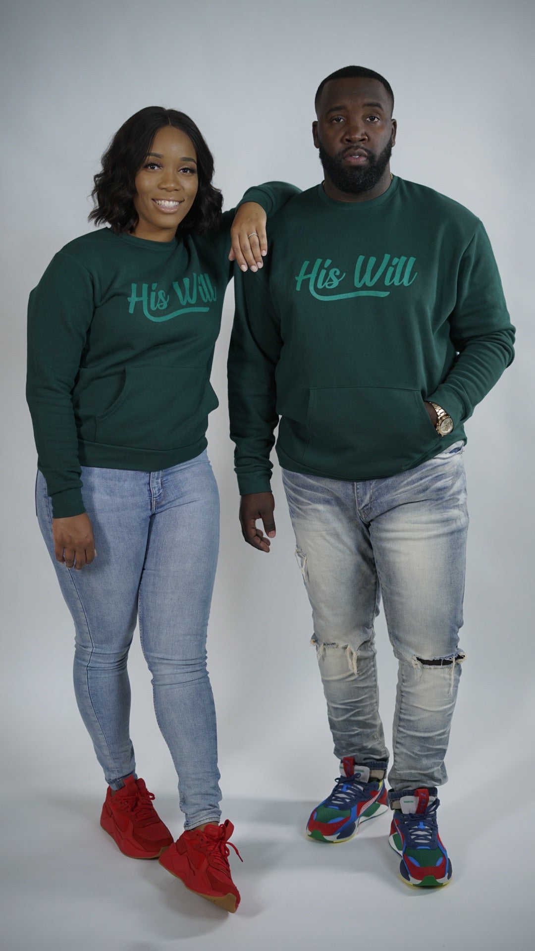 His Will Pocket Sweater (Forest Green)