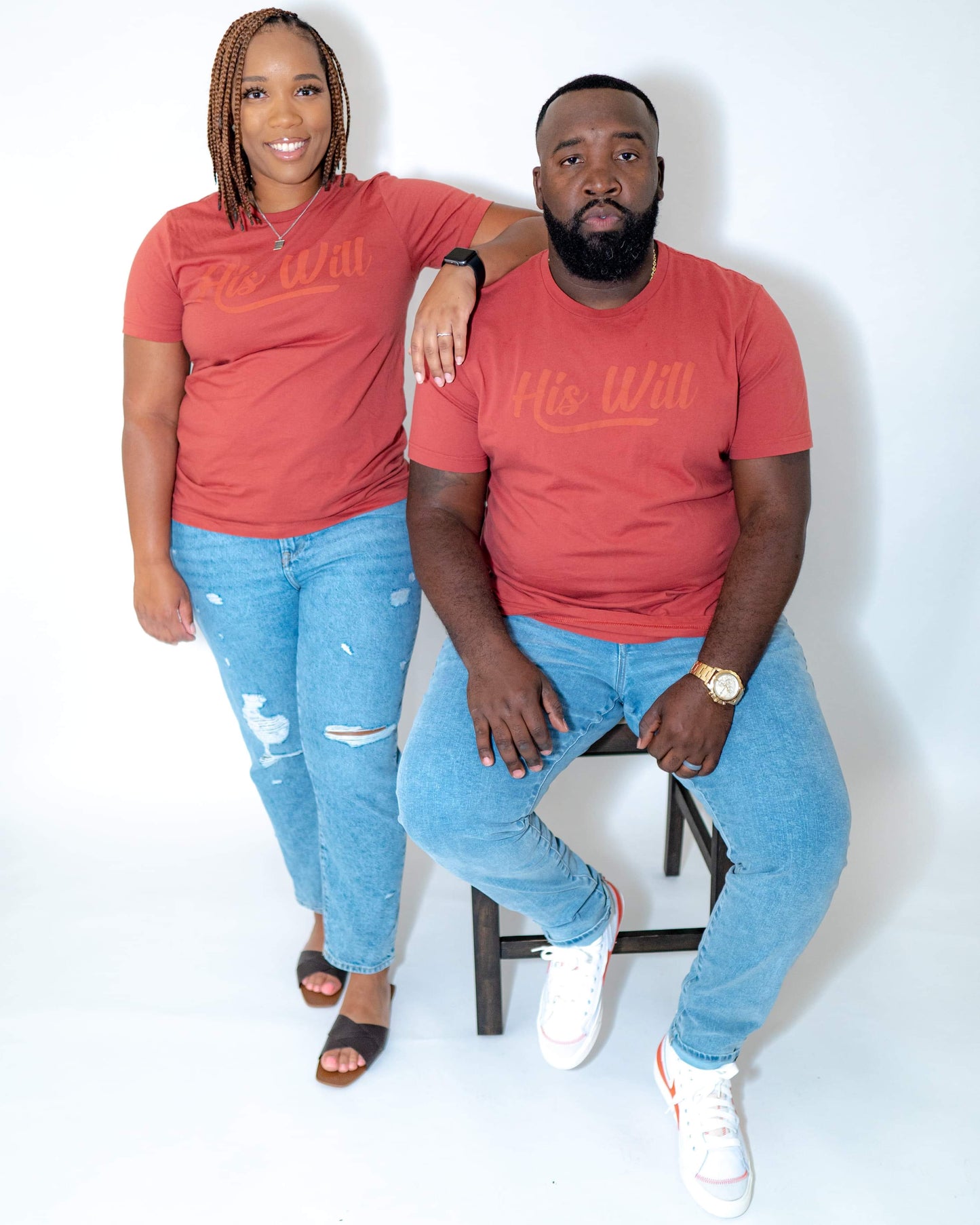 His Will Rust Tone Tee