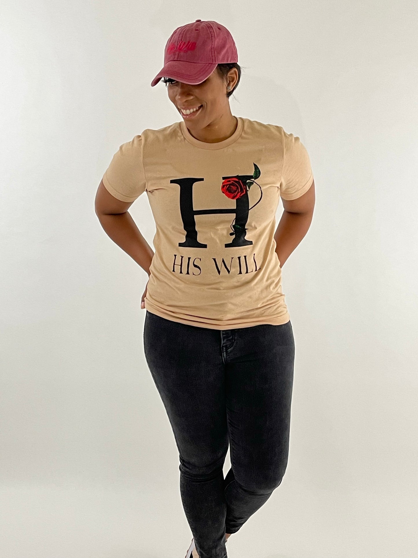 His Will Dad Cap (Cardinal Red)