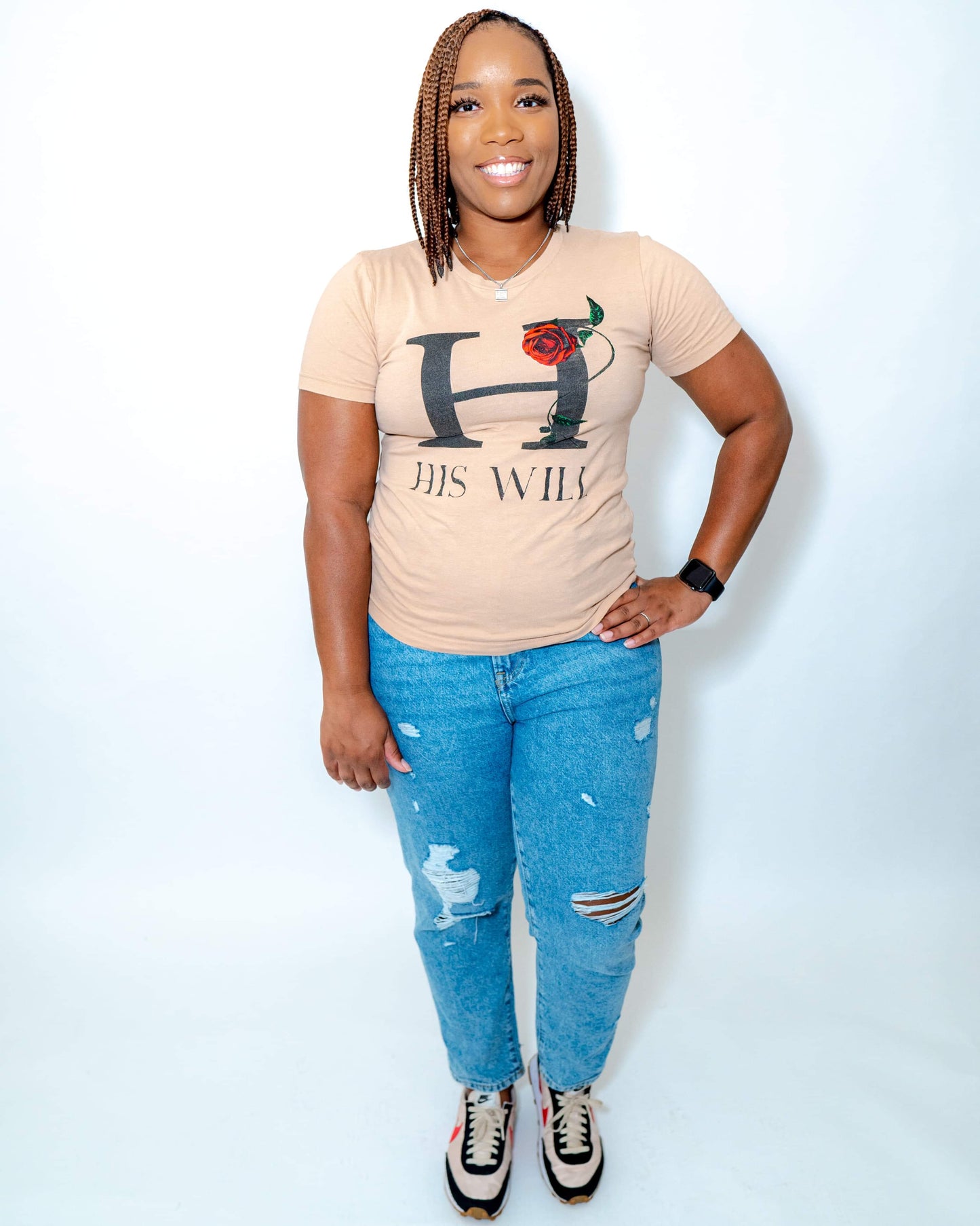 His Will He Rose Sand Dune Tee