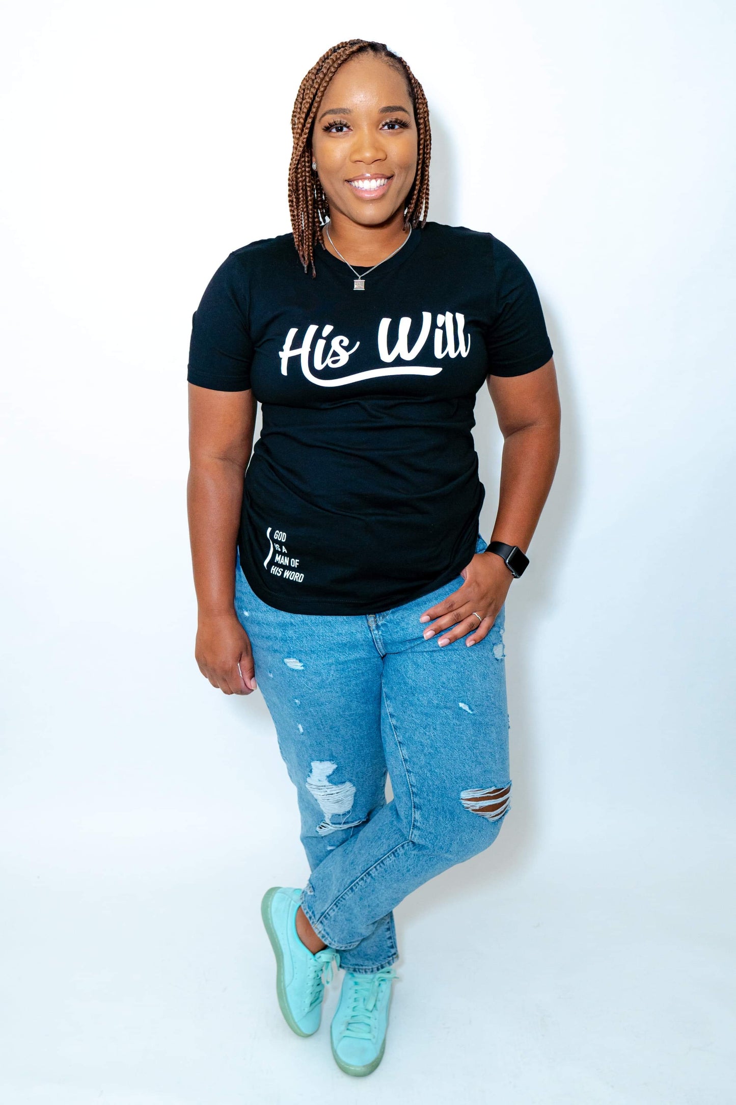 His Will Crew Tee (Black)