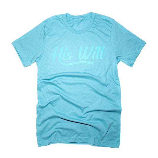 His Will Dusty Blue Tone Tee