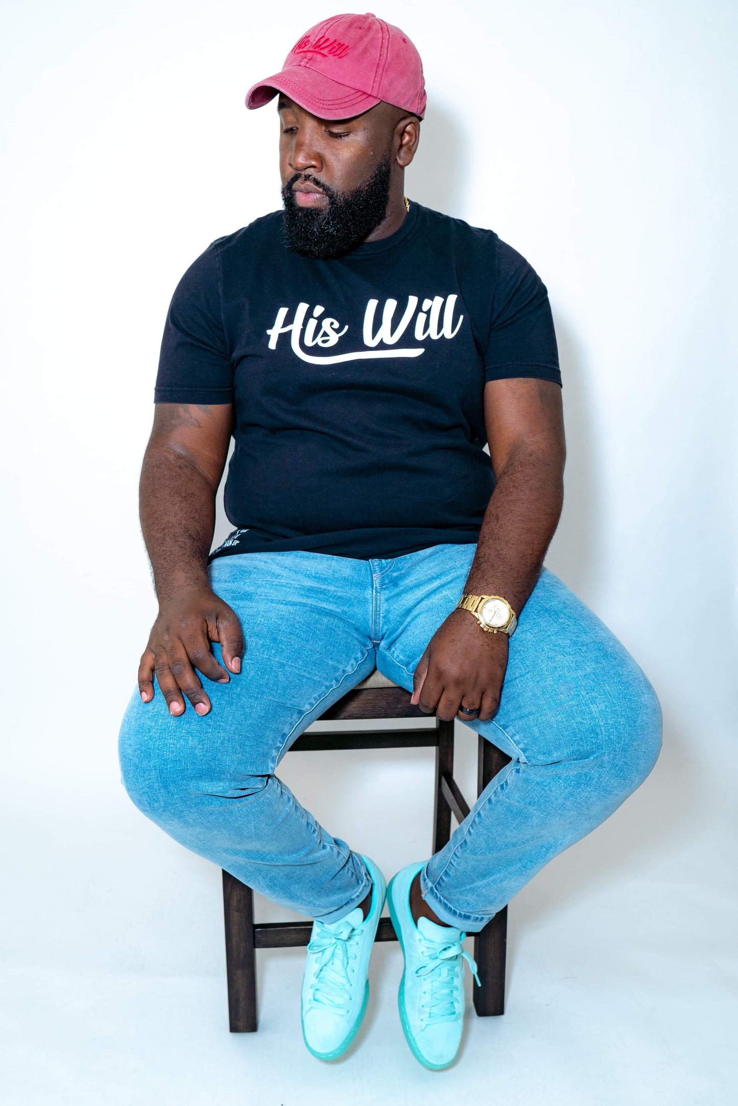 His Will Crew Tee (Black)